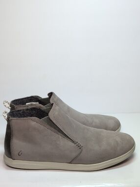 Olukai Hawai'iloa Manu Hope slip-on suede sneaker boots womans size 11 EU 41